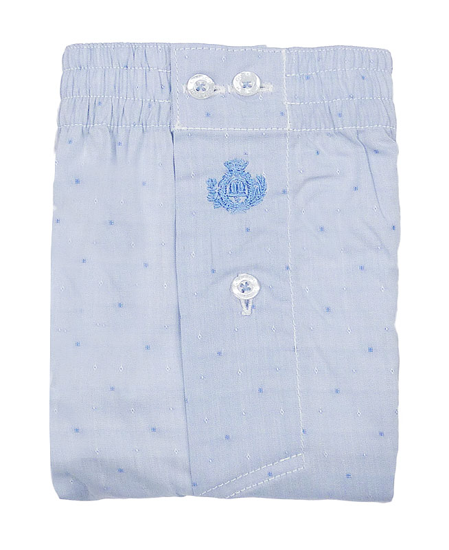 Talla Especial - Boxer Guasch de tela az. claro con topitos (hasta 4XL)