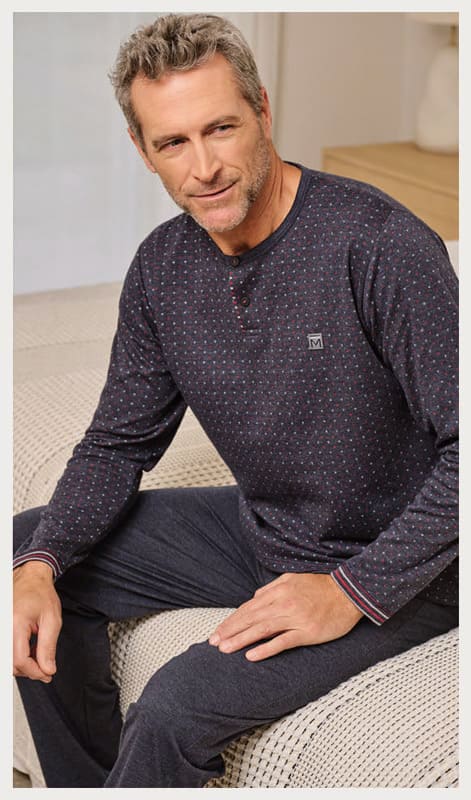 Pijama Massana 4XL para hombre, ideal en tiendas especializadas en tallas grandes.