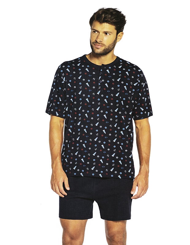 T.E. - Pijama Guasch de Algodón con motivos marítimos