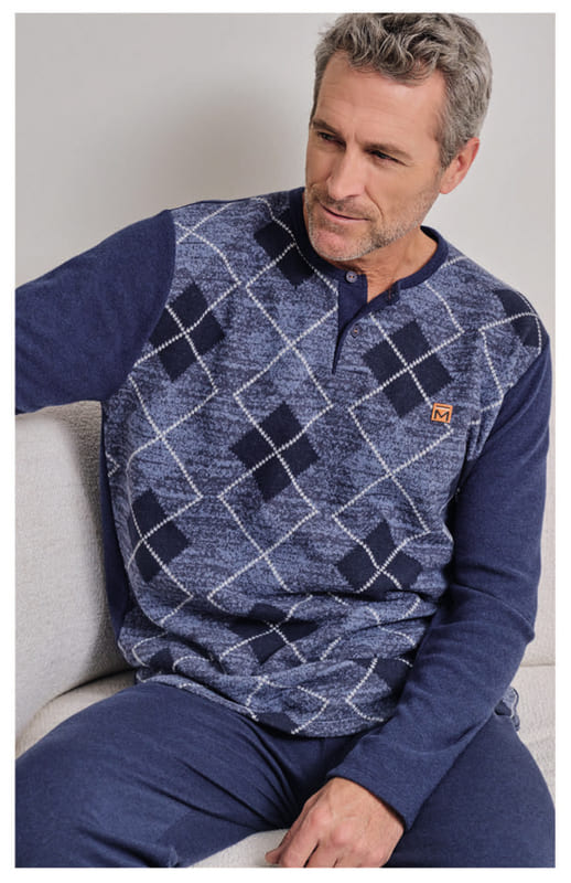 Pijama Massana para hombre, tallas grandes con diseño moderno y gran confort.