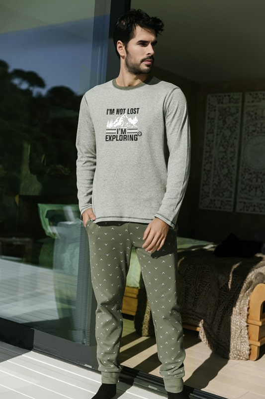 Barandi pijama juvenil en algodón con puños