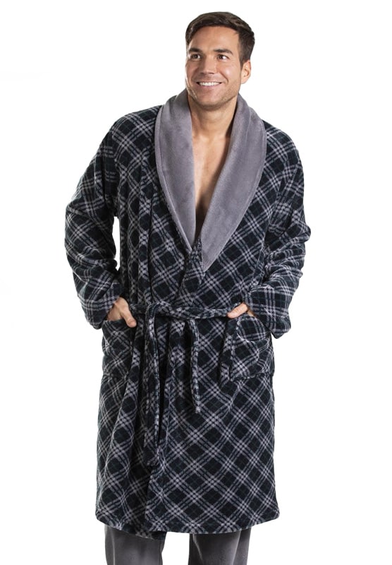 Comprar online Bata a cuadros calentita de invierno Pettrus Man para hombre
