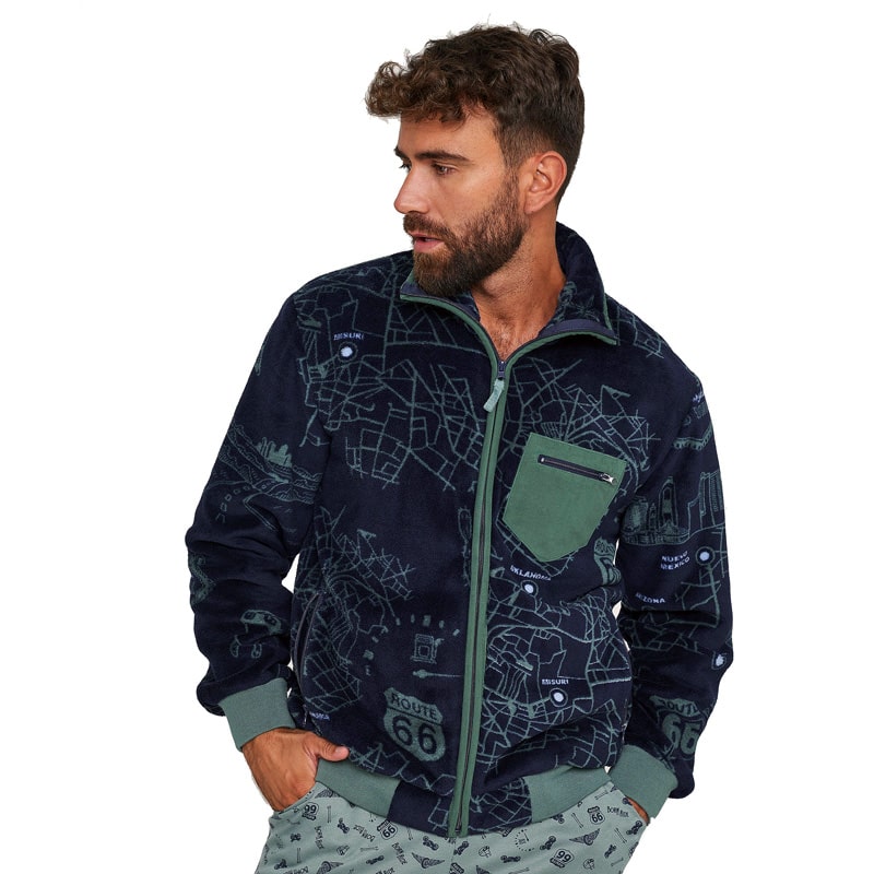 Ideas para regalar - Bata corta con cremallera termico polar Muydemi