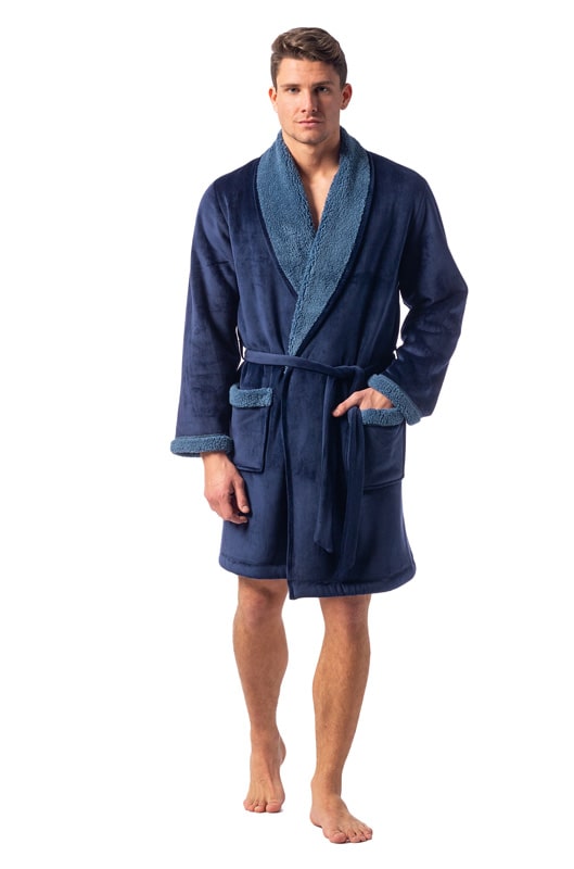Comprar online Bata Soy Underwear de Coralina en color azul marino