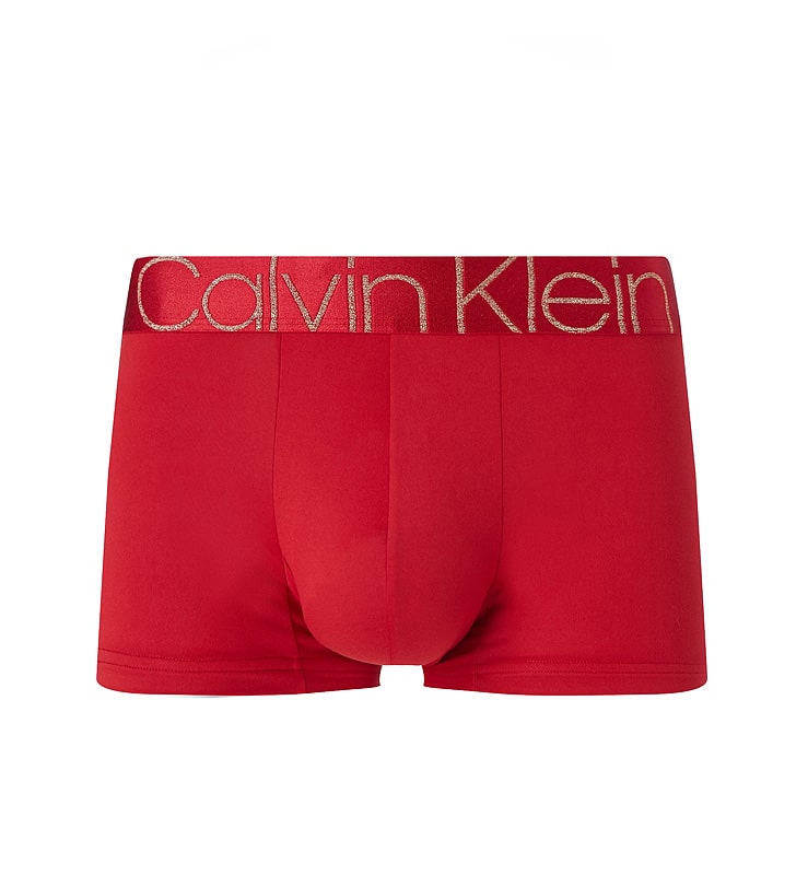 DE AÑO Calzoncillos de Calvin Klein rojo y letras doradas - Varela Intimo