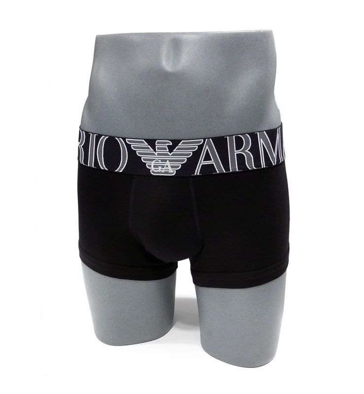 Boxer Emporio Armani de algodón megalogo en negro