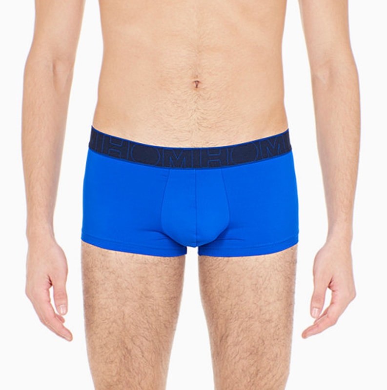 Calzoncillo boxer HOM para hombre Color azul de microfibra mod