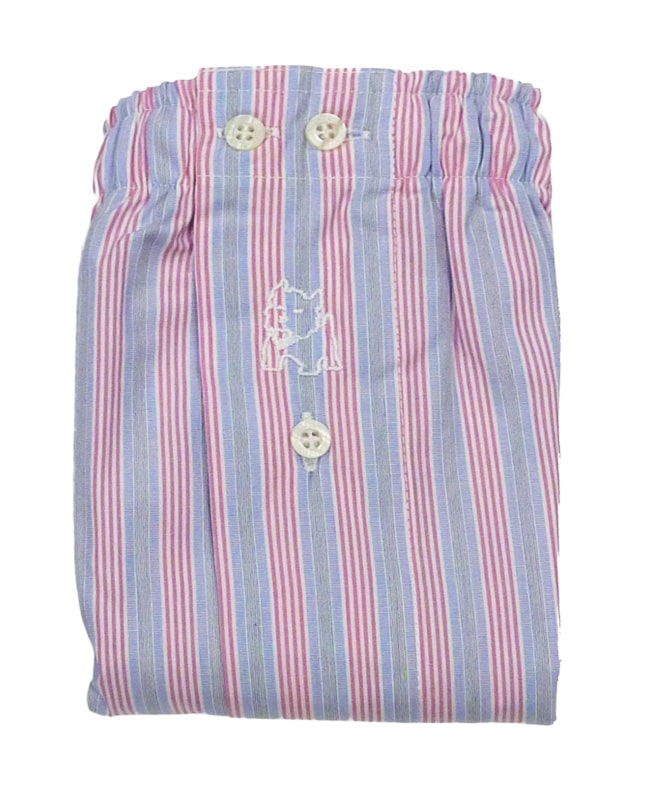 Comprar Boxer Kiff-kiff de tela a rayas anchas en gris, rojo