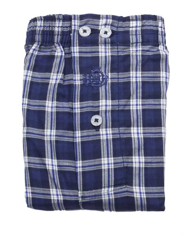 Talla Especial 3XL - 4XL. Boxer Guasch de tela a cuadros en marino
