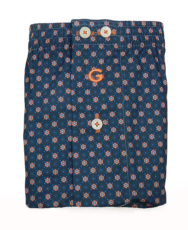 Compra los boxers Giulio, con elegante estampado floral, y añade frescura a la ropa interior de un hombre.