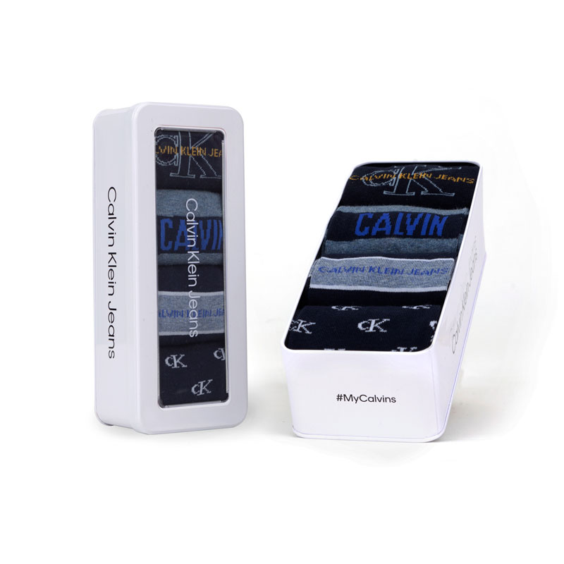 4 Pack Calcetines Calvin Klein en azul marino