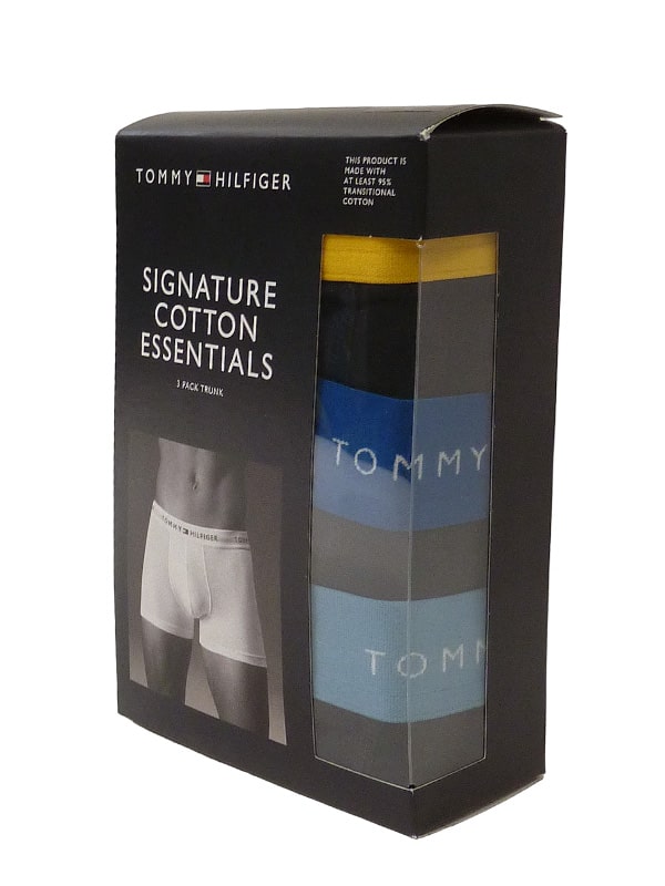 Tommy Hilfiger 3 Pack Signature Cotton Essential Boxer Briefs in
