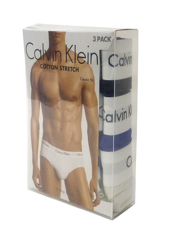 Cajita de slips Calvin Klein en diferentes colores basicos