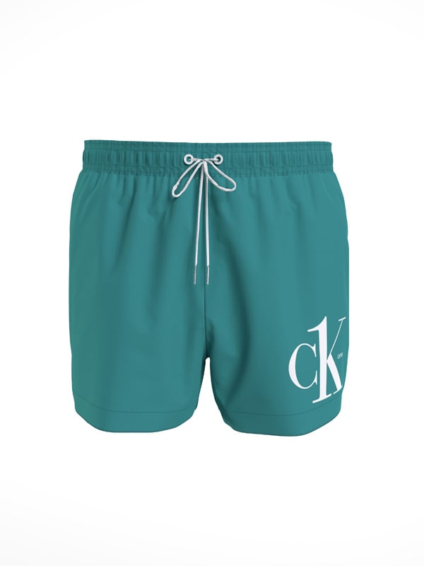 Comprar online Bañador Calvin Klein One Short Logo en verde-azulado