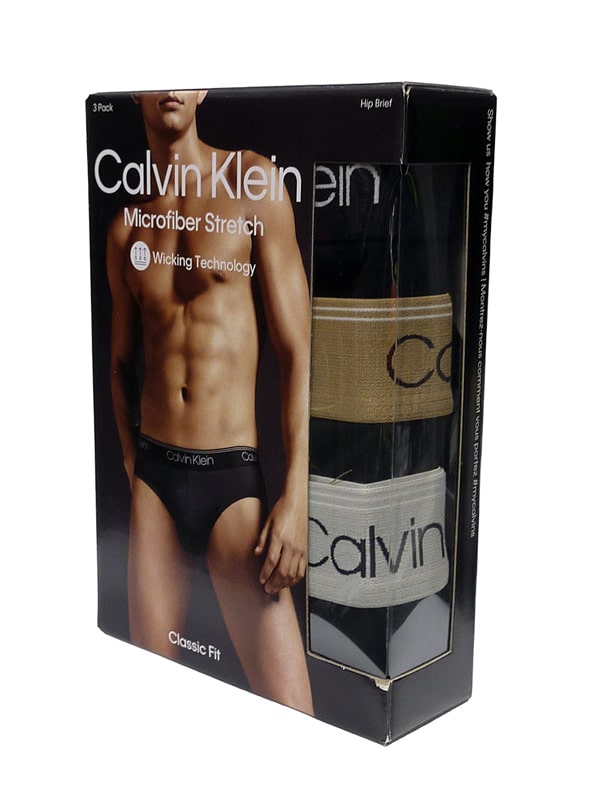 Calvin Klein calzoncillo slip de microfibra en negro