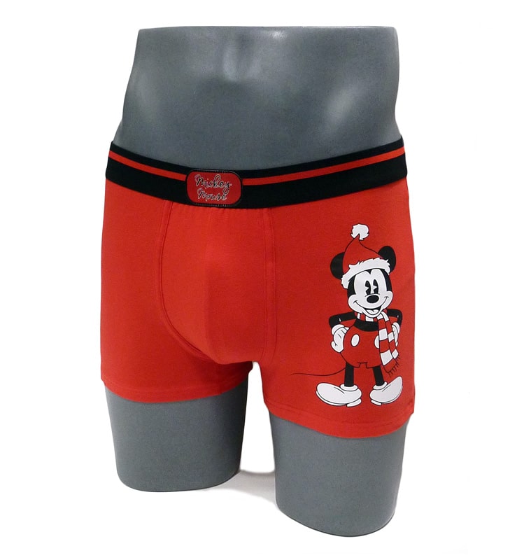 Calzoncillo bóxer en rojo de Mickey Mouse para regalar - Varela