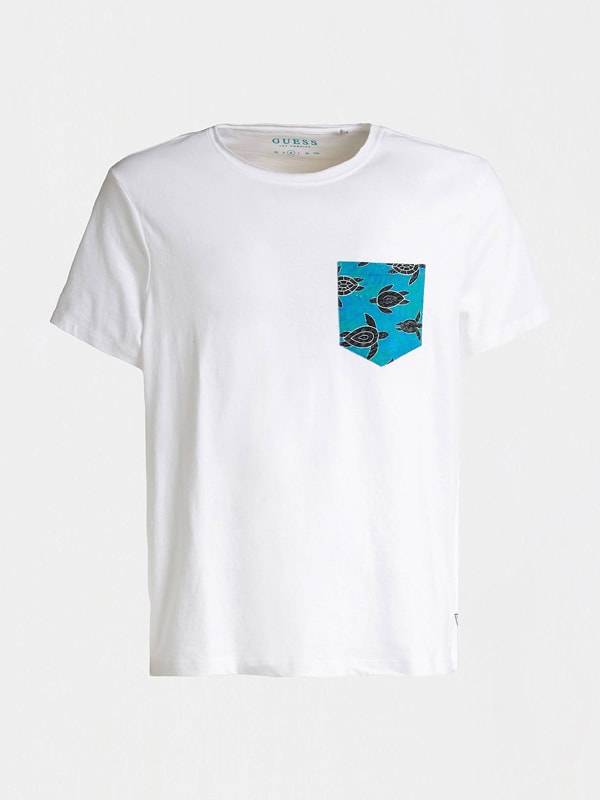 Camiseta GUESS minibolsillo con tortugas