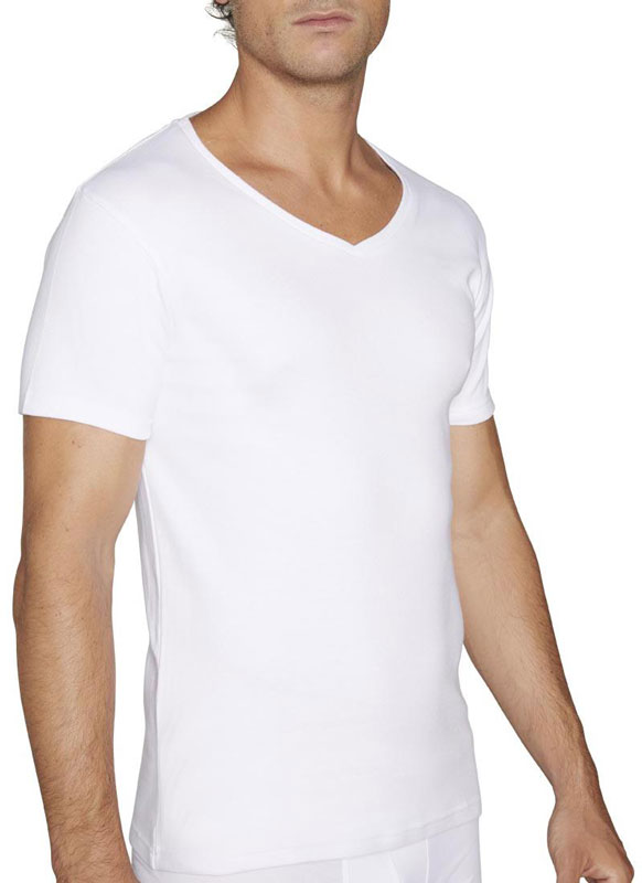 Camiseta Afelpada Ysabel Mora de m. corta y cuello pico