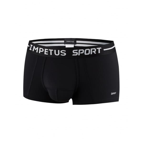 Confort ergonómico y frescura para el gimnasio: Boxer Corto Impetus Sport Airflow negro. ¡Descúbrelo!