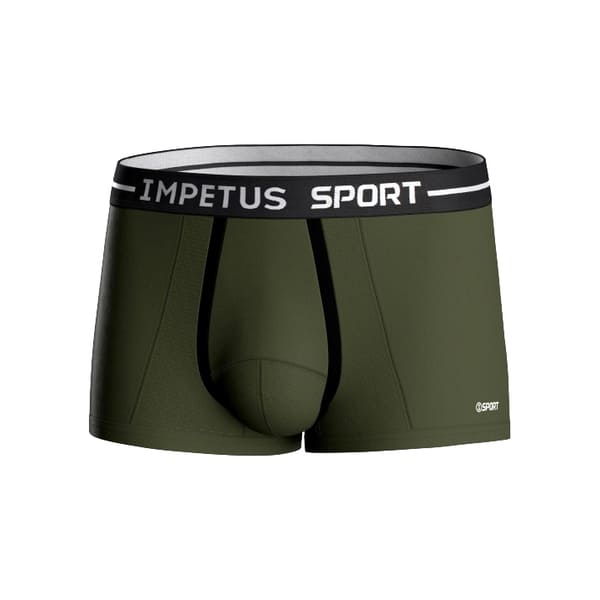Confort ergonómico y frescura para el gimnasio: Boxer Corto Impetus Sport Airflow verde. ¡Descúbrelo!
