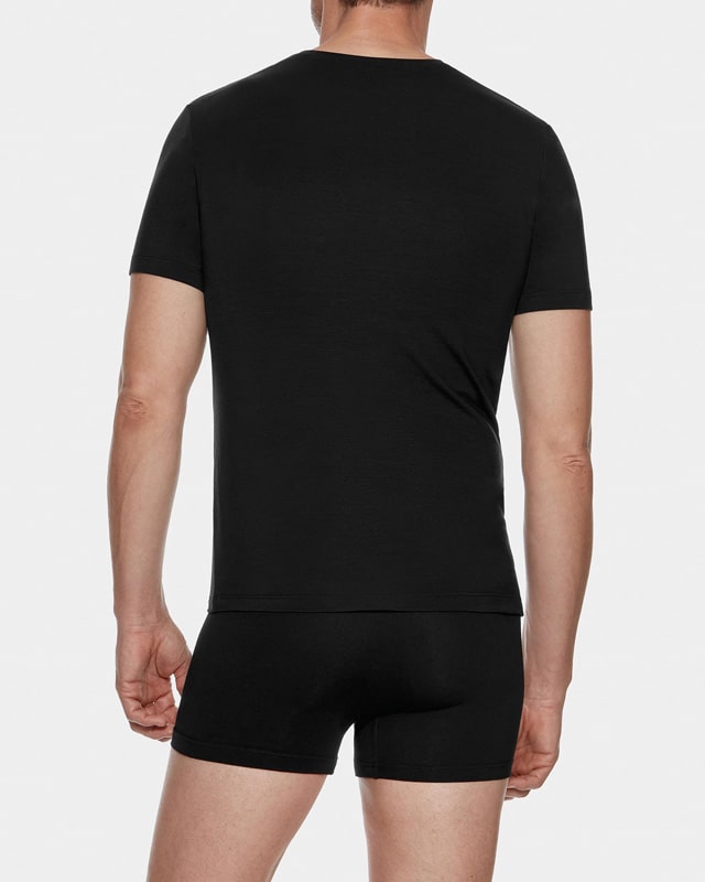 Camiseta interior Impetus Innovation tirantes, negra - Varela Intimo