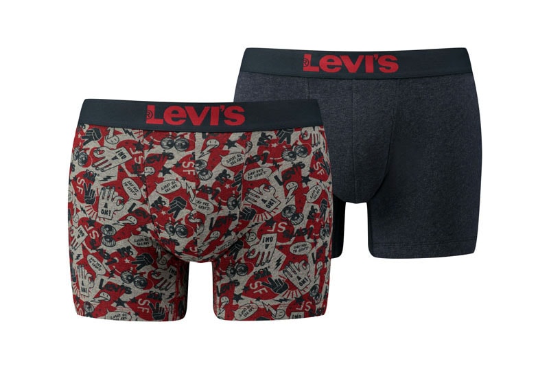 2 Pack Boxers Levi´s 200 Series Navy Red