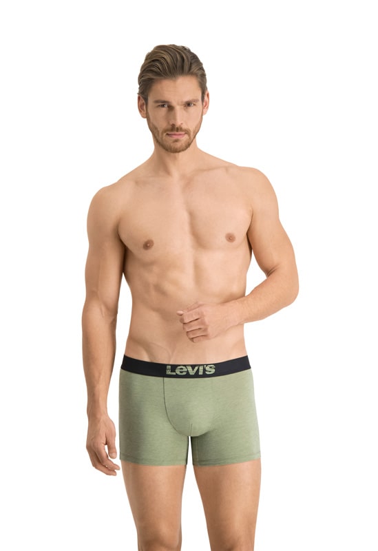 Calzoncillos baratos en pack de Levi s en tonos verdes Varela Intimo