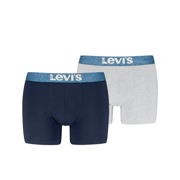 Oferta limitada: Pack 2 Boxers Levi's en marino y gris jaspeado a super precio.
