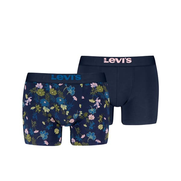 Oferta limitada: Pack 2 Boxers Levi's estampado floral y azul marino a precio increíble.