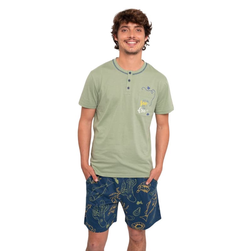 3XL-4XL Pijama MUYDEMI en tallas grandes para hombre