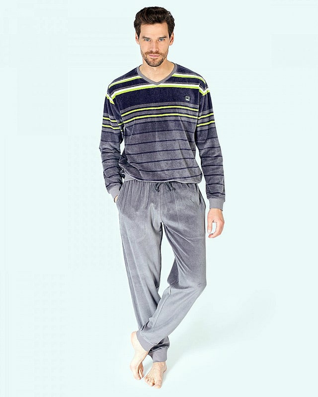 Pijama Privata Terciopelo Velvet, Pijama Hombre Invierno