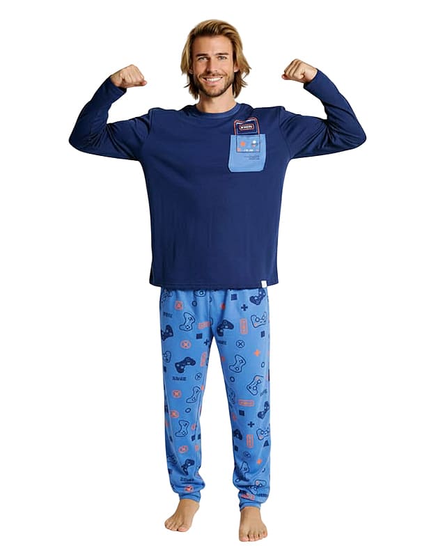 Pijama Muydemi de algodón afelpado. La compra juvenil de invierno.