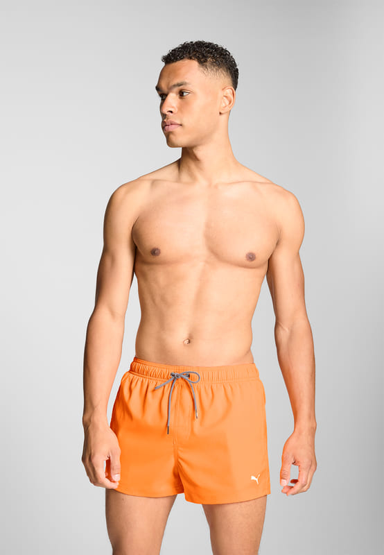 Bañador naranja liso Puma, estilo juvenil, compra online con descuento.