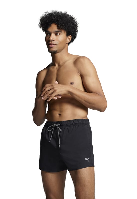 Bañador negro liso Puma, en estilo juvenil, compra online con descuento.