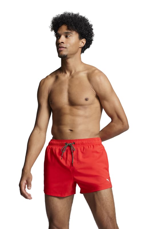 Bañador rojo liso Puma, estilo actual, compra online con descuento.