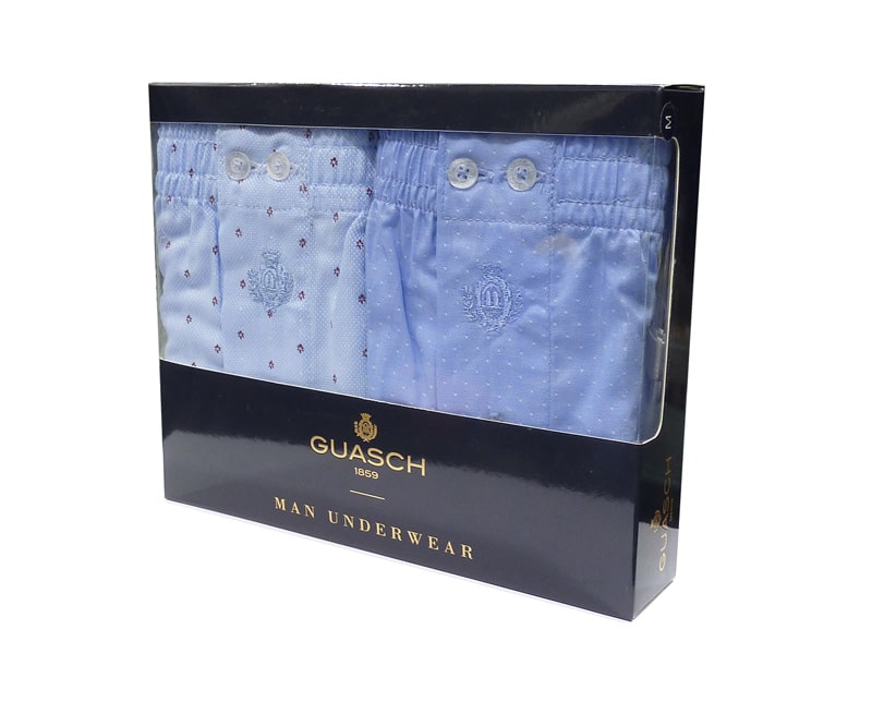 Boxer Guasch de tela. Pack de 2 ud. Talla Extragrande 3XL y 4XL