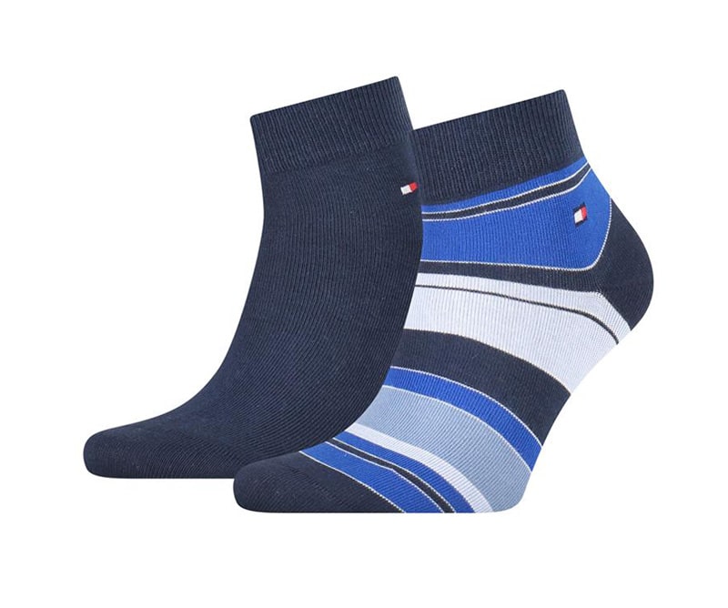 Pack de Calcetines Bajos Tommy a rayas en azul marino