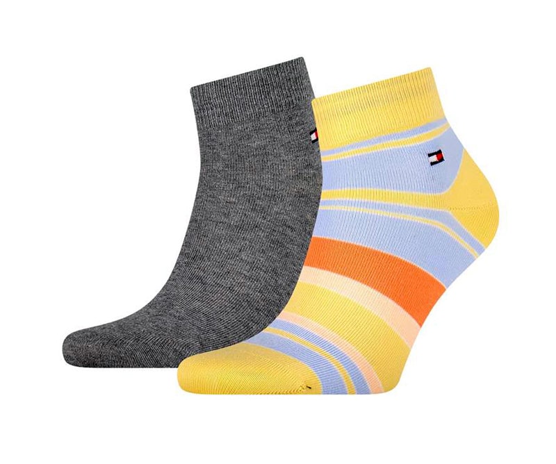 Pack de Calcetines Bajos Tommy a rayas en amarillo