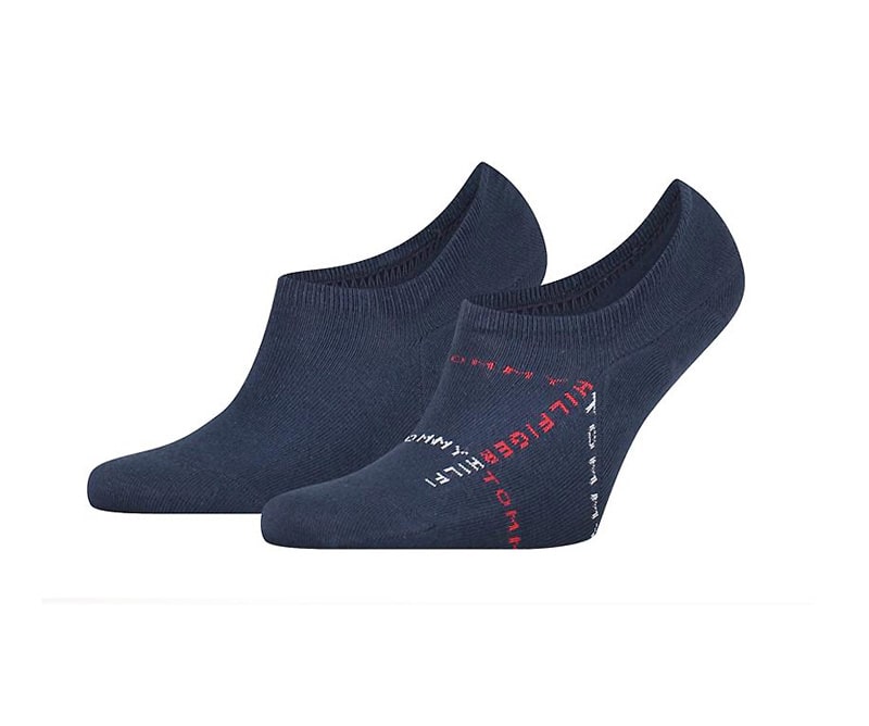 Pack de Calcetines Invisibles Tommy con logo en az. marino
