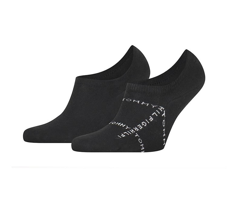 Pack de Calcetines Invisibles Tommy con logo en negro