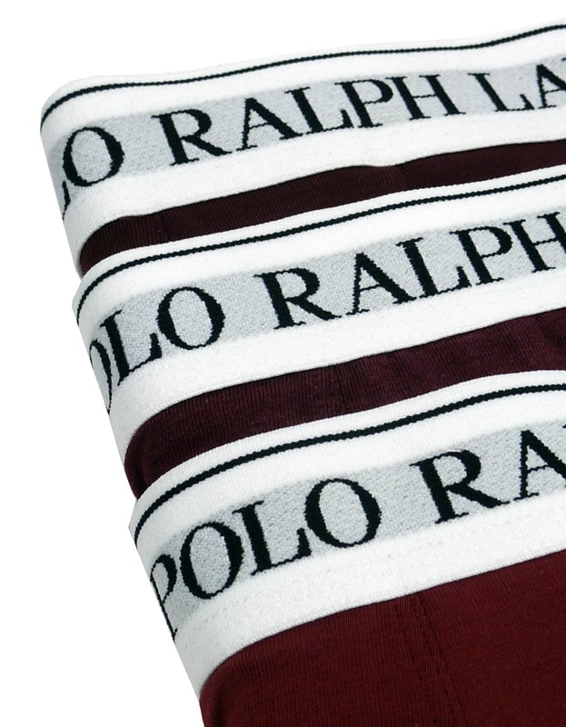 Comprar Pack Polo Ralph Lauren 3 Boxers Burdeos