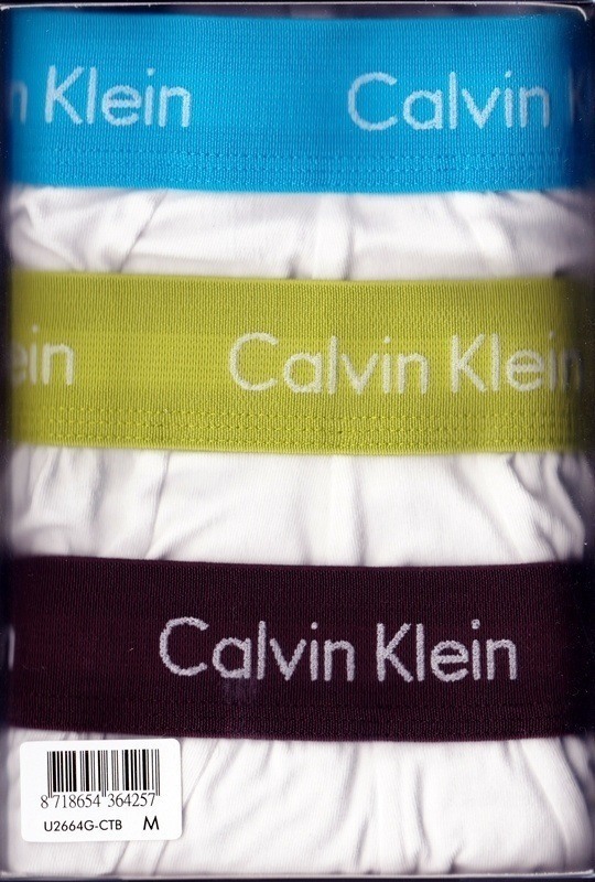 3 Pack Calvin Klein blancos, CTB