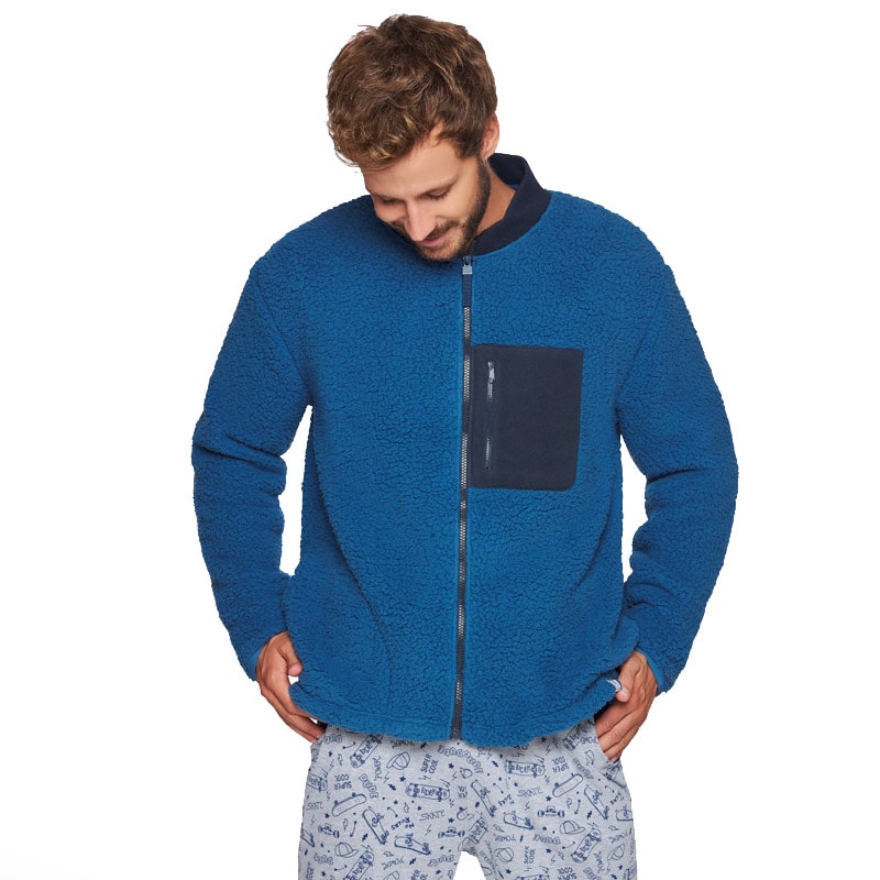 Parka Muydemi juvenil mod. Sherpa azul