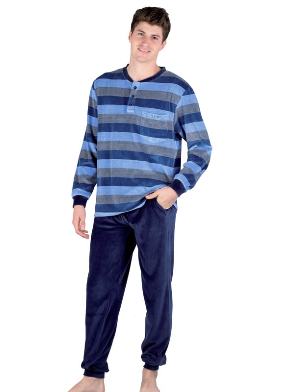 Pettrus Man Pijama de terciopelo o velour Hombre Varela Intimo