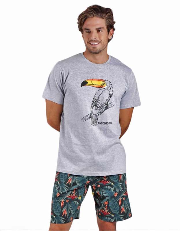 Pijama Antonio Miró estampado animal Tucán