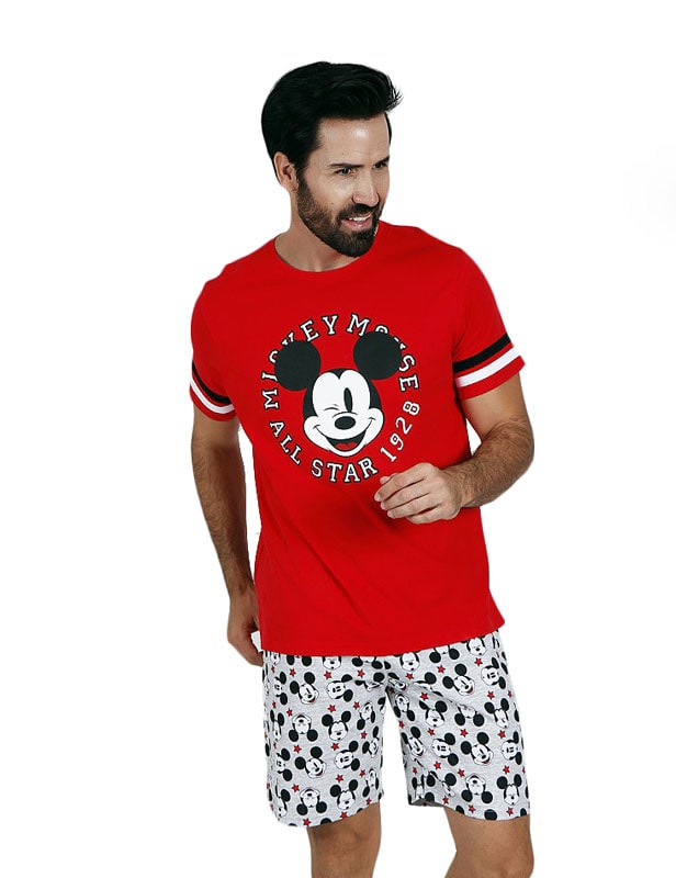 Disney Pijama Manga Corta Mickey All Stars para Hombre