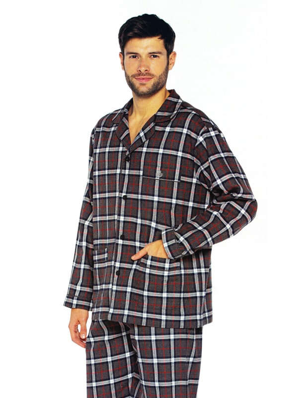 Centro de producción Empírico Tectónico Pijama Franela para hombre de algodón de Guasch - Varela Intimo