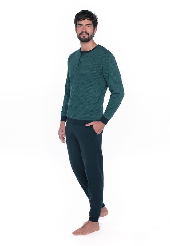 Aprovecha la oferta del Pijama Guasch con tapeta, para hombre. 
