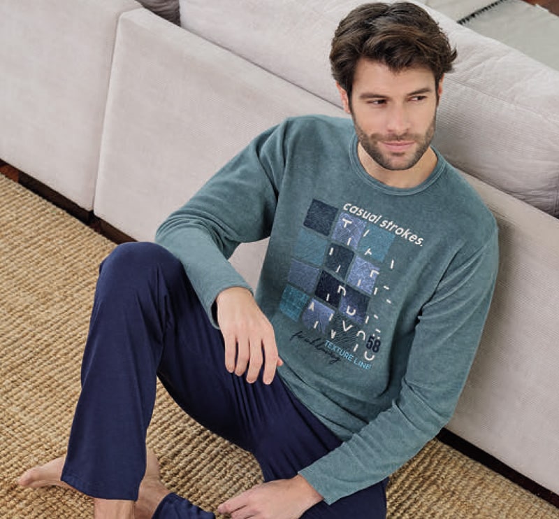 Pijama Polar Hombre Pettrus Man combinado - Varela Intimo