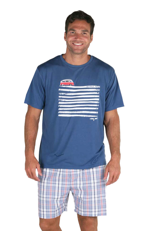 Pijama Pettrus Man Furgo Surf en algodón